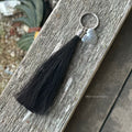Horsehair Tassel Keychain with “You are Always in my Heart” charm