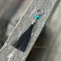 Equus Cross Horsehair Tassel Keychain
