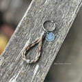 Beaded Bosal Horsehair Keychain with Personalized Charm