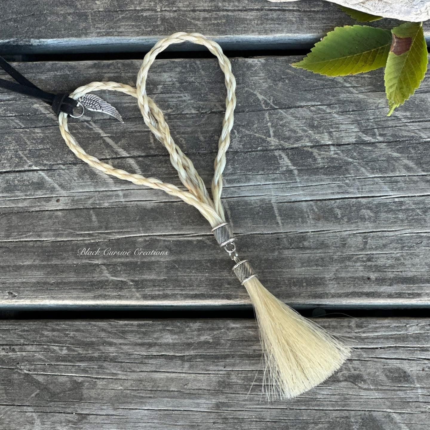 Braided Horsehair Heart Hanger