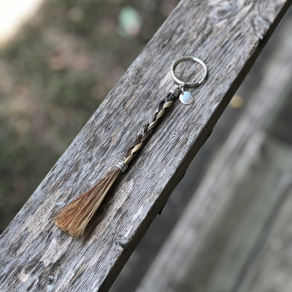 Braided Horsehair Tassel Keychain