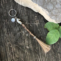 Equus Braided Horsehair Keychain with personalized name charm
