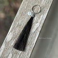Horsehair Tassel Keychain with personalized name charm
