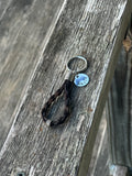 Beaded Bosal Horsehair Keychain with Personalized Charm